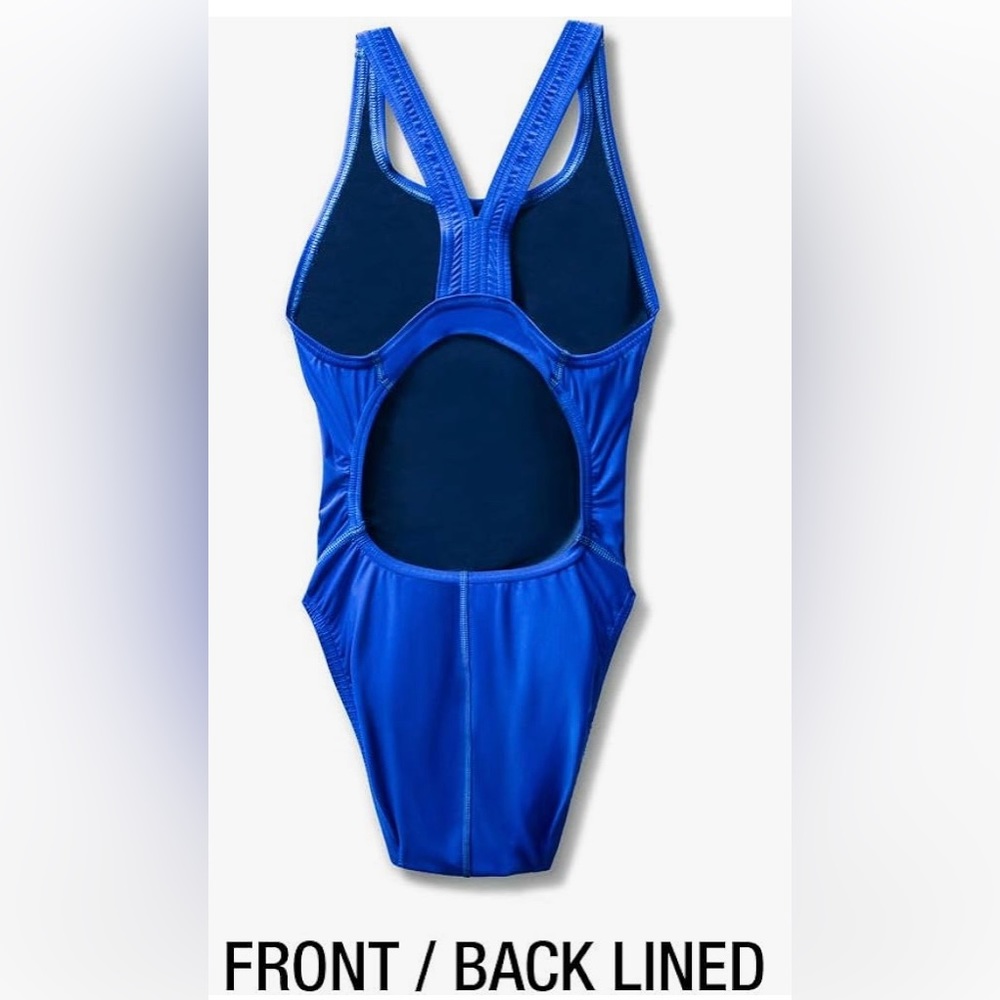 NWT Speedo Women’s One Piece Athletic Swimsuit Size 10 - Picture 3 of 10